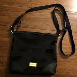 Black Striped Tommy Hilfiger Crossbody